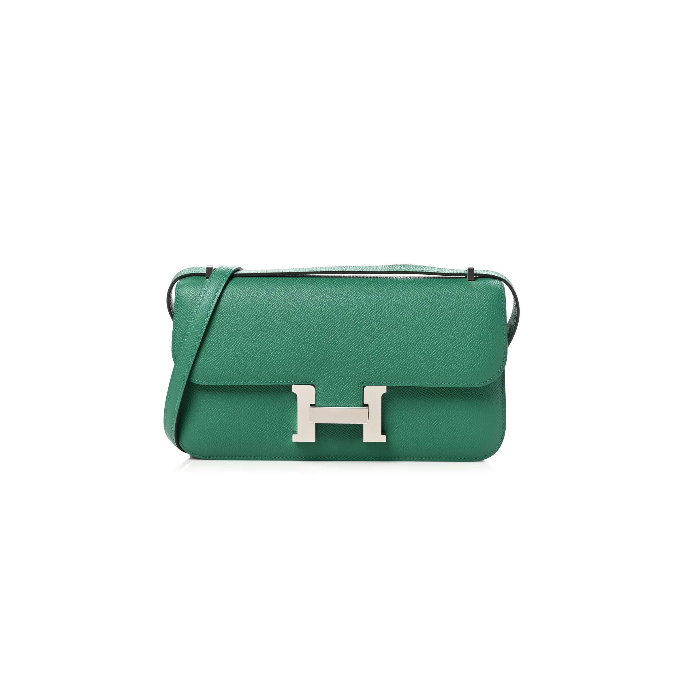 HERMES CONSTANCE ELAN EPSOM VERT VERTIGO PALLADIUM HARDWARE H085425CKU4 (26*16*6cm)